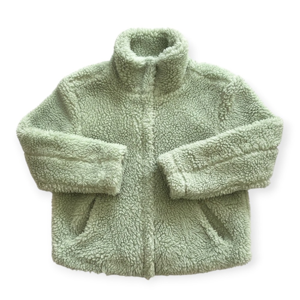 PacSun Sherpa Fleece Jacket Sage Green Excellent LargeWomens